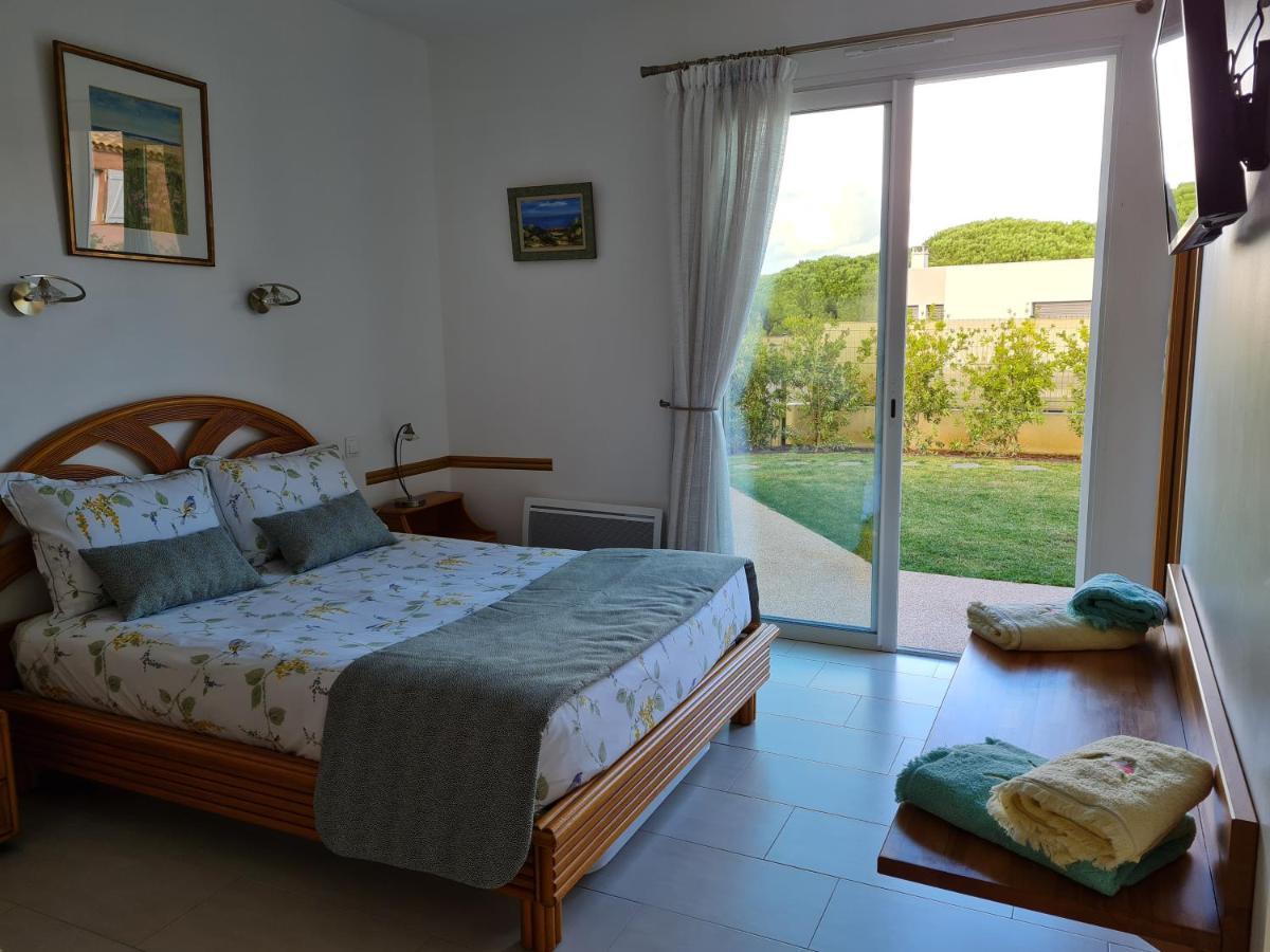 Chambres d'hôtes B&B La Bergeronnette avec piscine couverte chauffée Bizanet Exterior foto