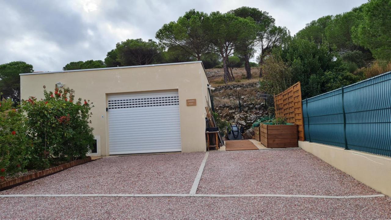 Chambres d'hôtes B&B La Bergeronnette avec piscine couverte chauffée Bizanet Exterior foto